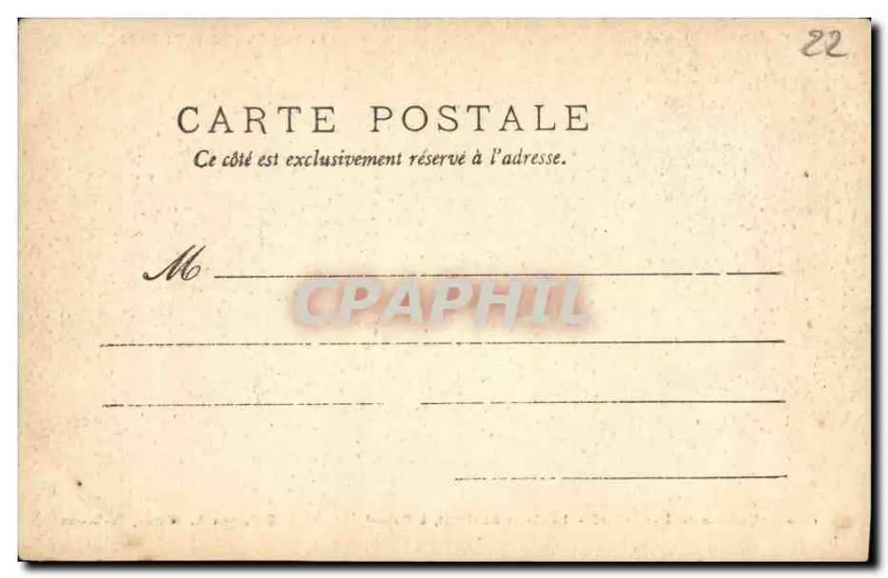 Le Chaos du Gouët, bei Plaintel — Umgebung von St-Brieuc — Sammlung A. Waron, St-Brieuc - Rückseite