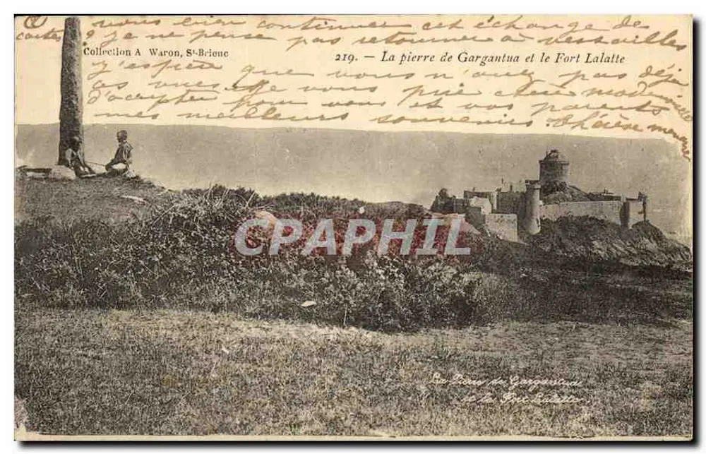 Die Gargantua-Stein und das Fort Lalatte — Sammlung A Waron, St-Brieuc — n° 219 - Vorderseite