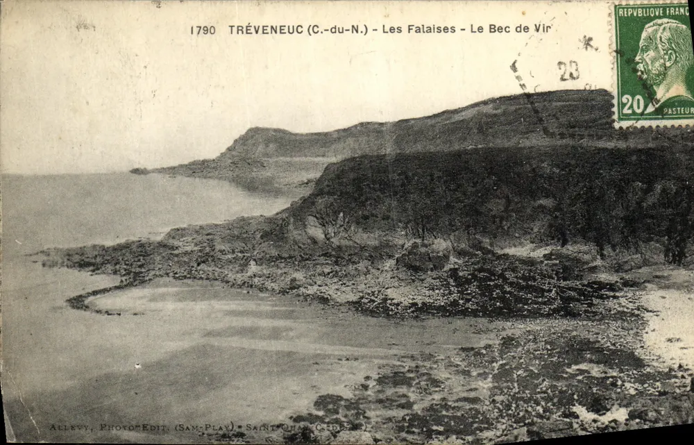 Tréveneuc (C.-du-N.) — Le Falaise — Le Bec de Vir — Allevy, Photo-Edit (Sam-Play) - Recto