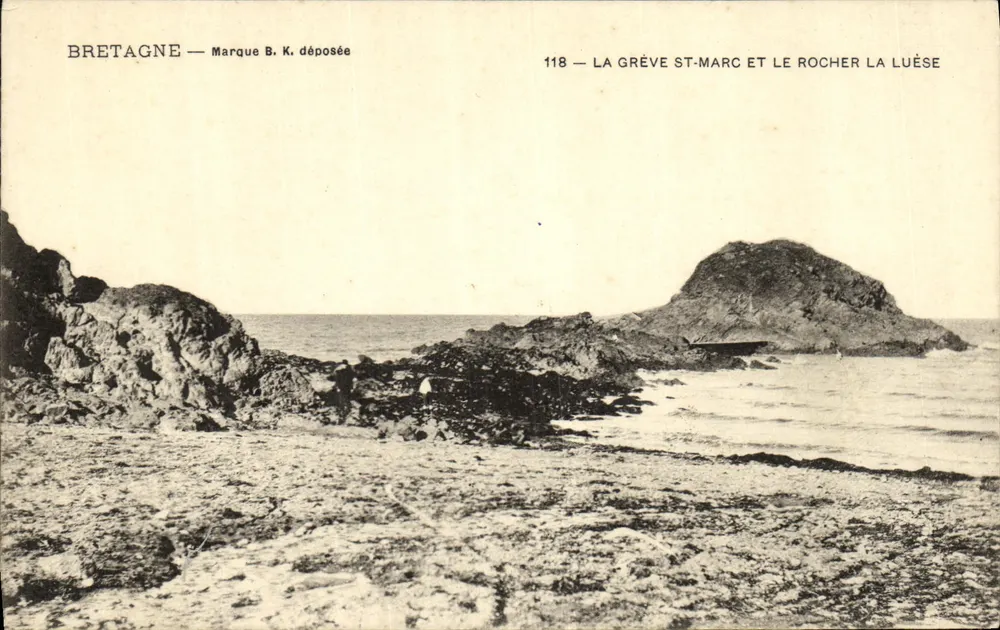 Strand St-Marc und Felsen La Luèse — Bretagne — Markenrechte B.K. — n°118 - Vorderseite