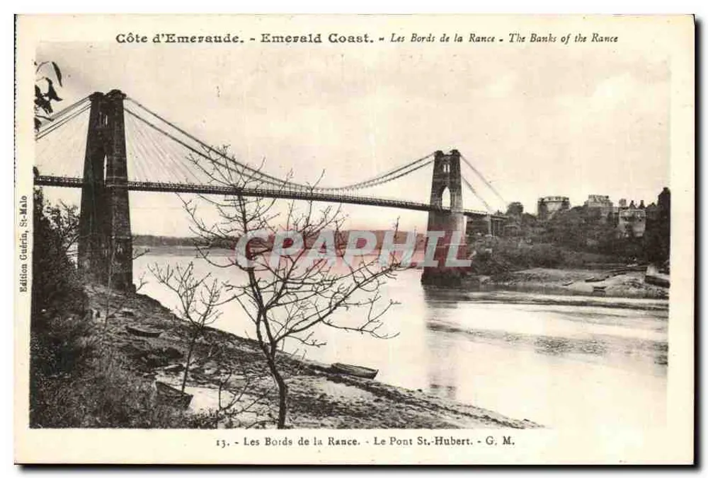 Die Ufer der Rance — Die Brücke St-Hubert — G. M. — Ausgabe Gadrin, St-Malo - Vorderseite