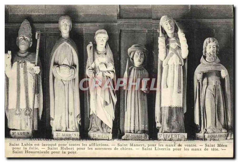 Moncontour-de-Bretagne — Statuen der Heiligen — ND Phot. - Vorderseite