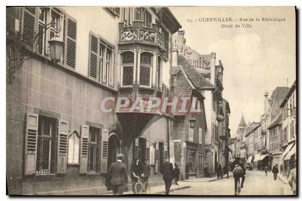 Guebwiller - Rue de la République - Hôtel de Ville - Vorderseite