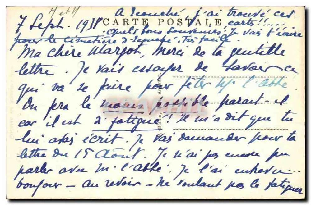 Batilly — La Chapelle Saint-Roch et le Château de Mesnil-Glaize — éditeur imprimeur non visible - Rückseite