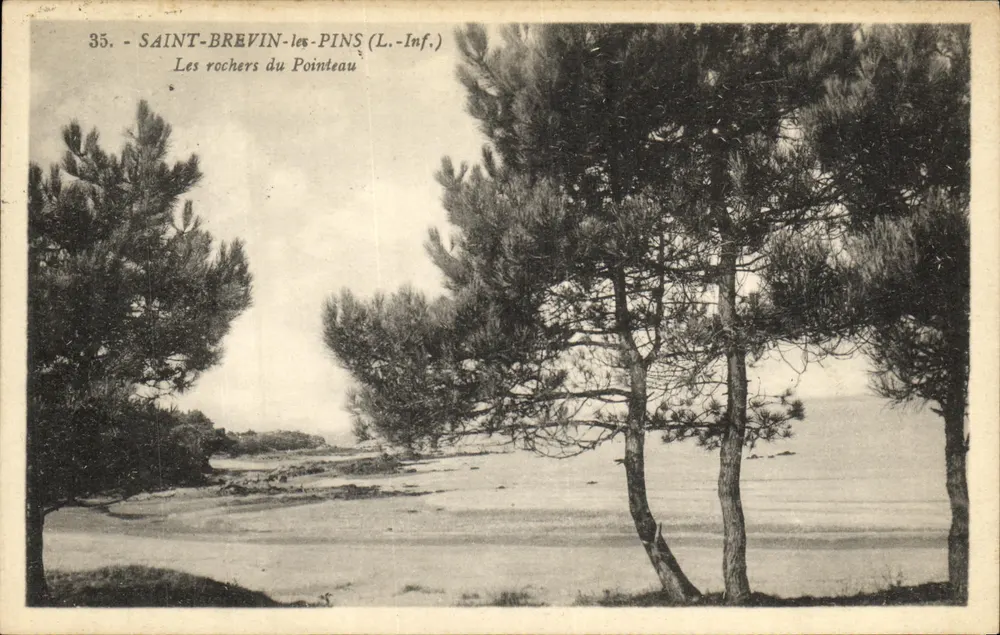 Saint-Brevin-les-Pins (L.-Inf.) — Die Felsen von Pointeau — G. Arrond, Verlag, Nantes, Nr. 35 - Vorderseite