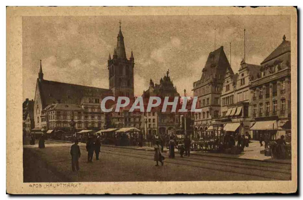 Trier - Hauptmarkt — wydawca Mosel, nr 4705 - Awers