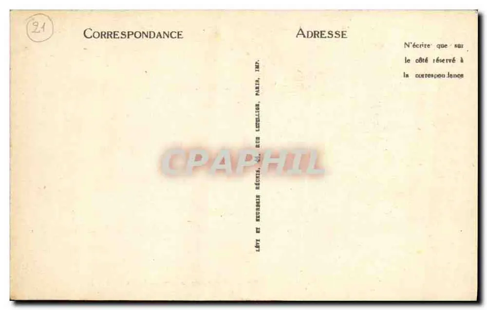 Dijon — Alte Chartreuse von Champmol, die Turm und die Kapelle — LL. n°144 - Rückseite