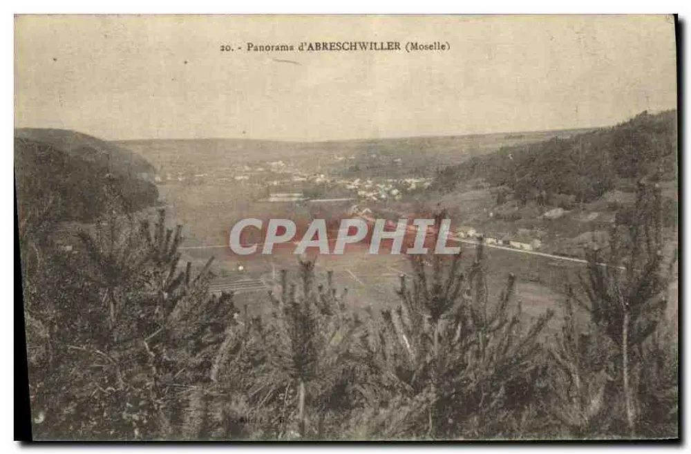 Abreschwiller (Moselle) — panorama — editor desconhecido, n° 20 - Frente