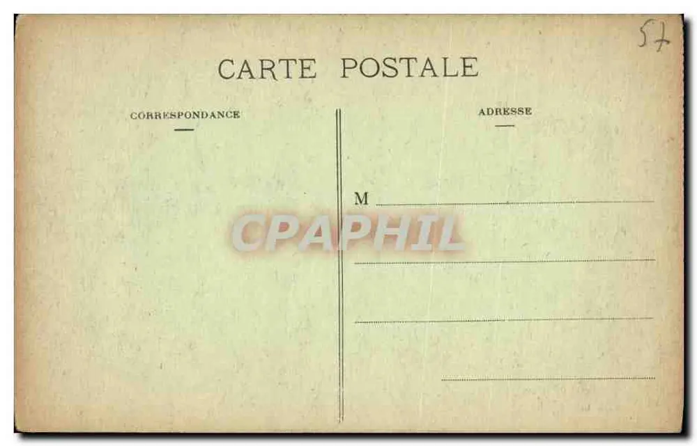 Château-Salins — Eingang des Krankenhauses — Verlag D. Zanella - Rückseite