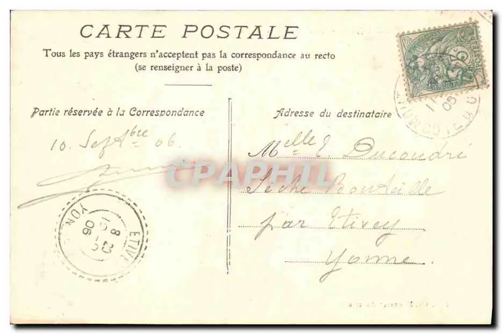 Moutiers-Saint-Jean — A Antiga Abadia — Edit. Ch. Monneret, Aussette - Verso