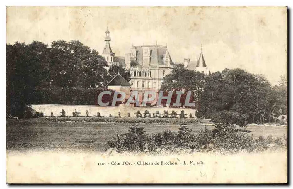 Castelo de Brochon — Côte-d'Or — L. V., editor - Frente