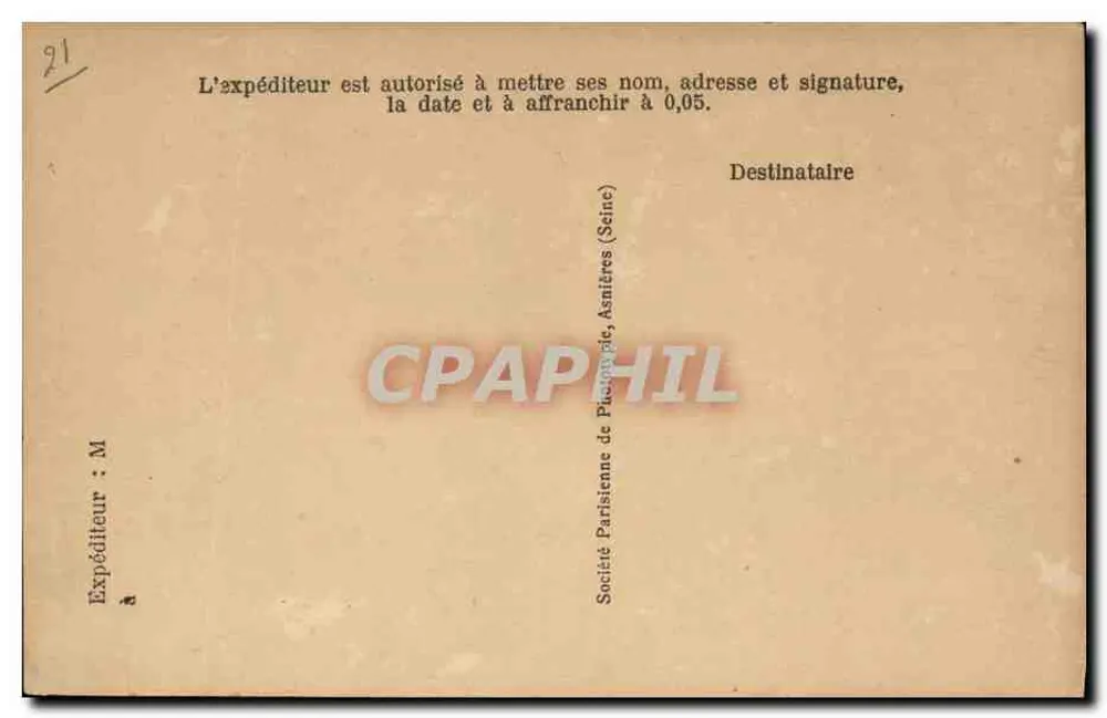 Pernand (Côte-d'Or) — Gedenkstein für die Vaterland, eingeweiht am 15. Mai 1921 — Grivot, Verlag, Serie nicht sichtbar - Rückseite
