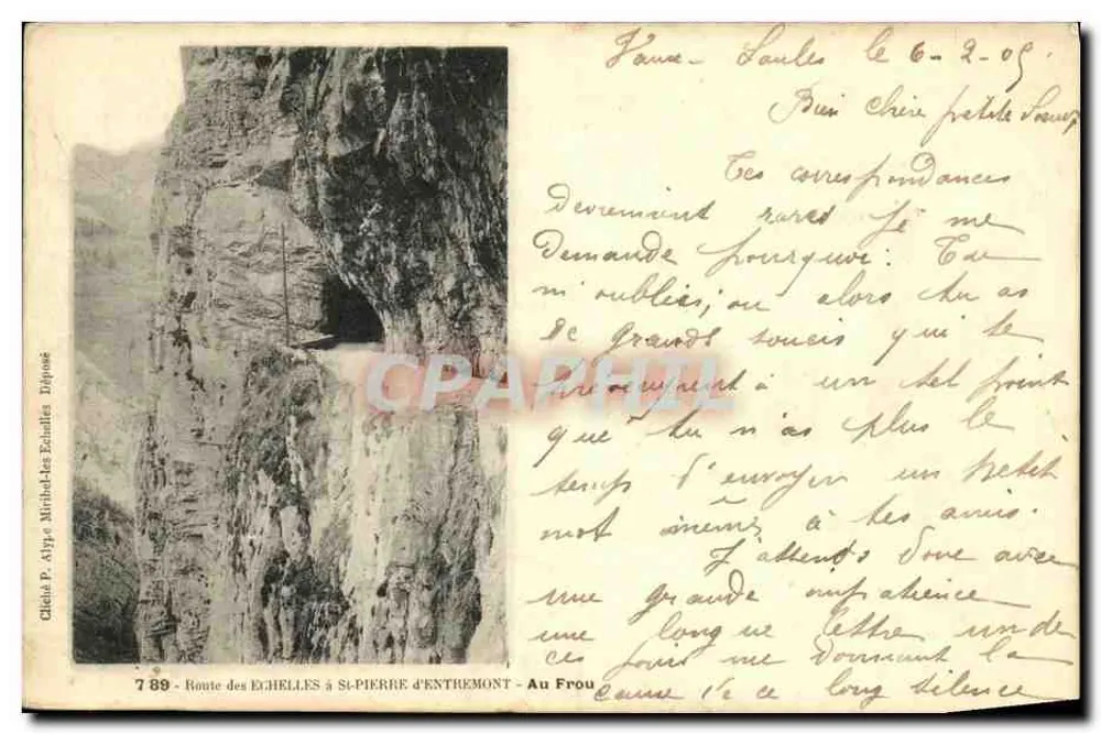 Rodovia das Escadas em Saint-Pierre-d'Entremont — Au Frou — editor Chloé P. Aloye, n° 789 - Frente