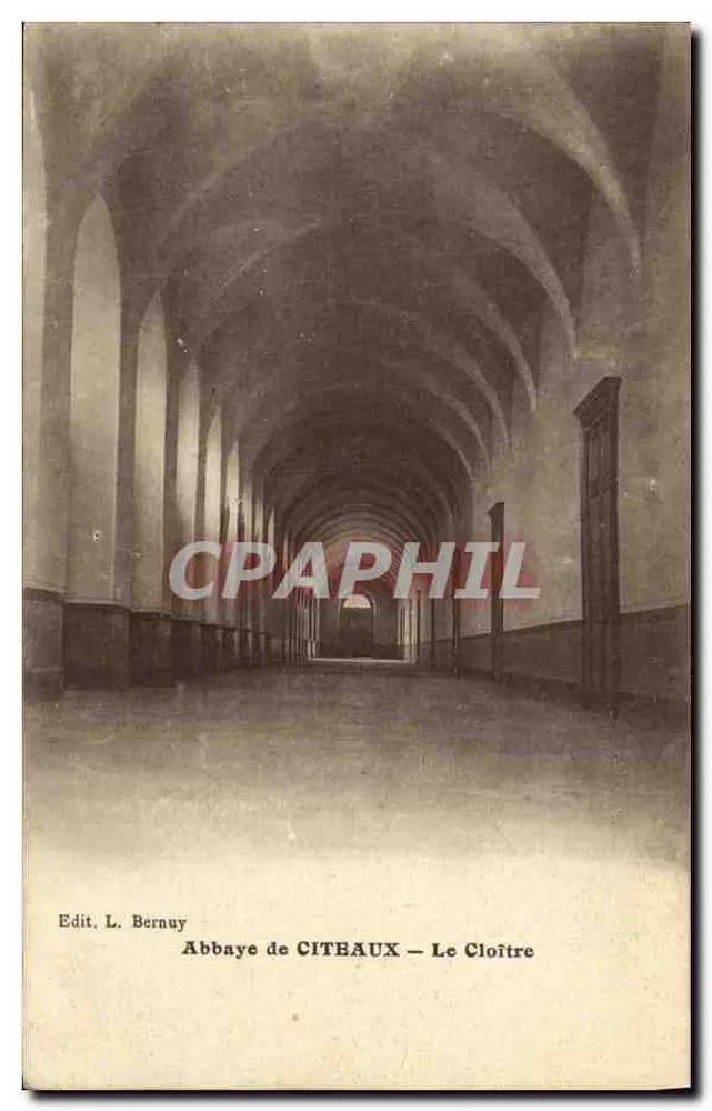 Abadia de Cîteaux — O Claustro — Edit. L. Bernuy - Frente