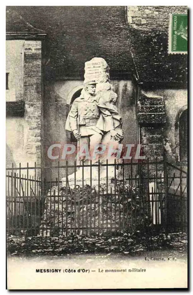 Messigny (Côte d'Or) — O monumento militar — L. Courte, s. e. - Frente