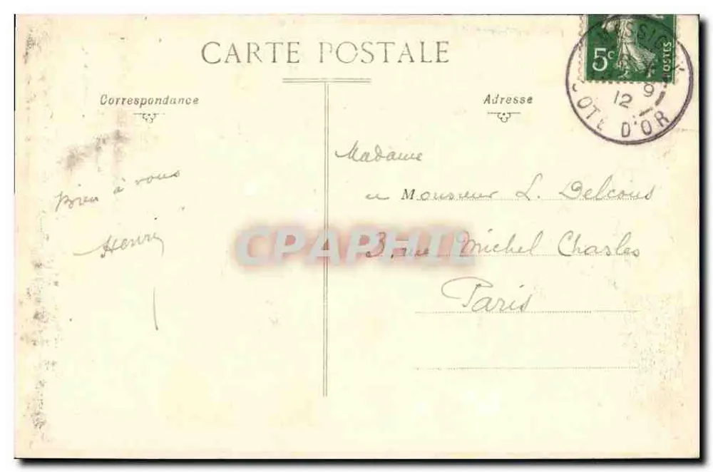 Messigny (Côte d'Or) — O monumento militar — L. Courte, s. e. - Verso