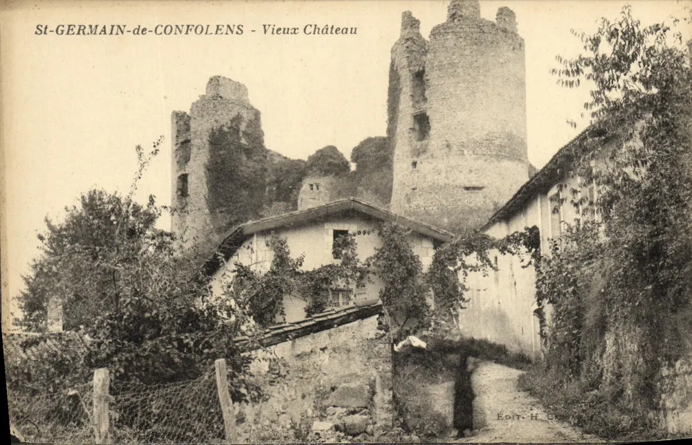 St-GERMAIN-de-CONFOLENS - Velho Castelo — Édit. H. Cassé - Frente
