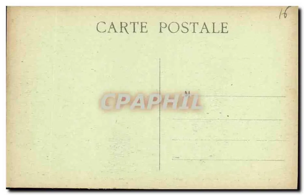 Larocheffoucault — Marmorbecken aus Carrara im Schloss — A.G.A. La Charente Pittoresque - Rückseite