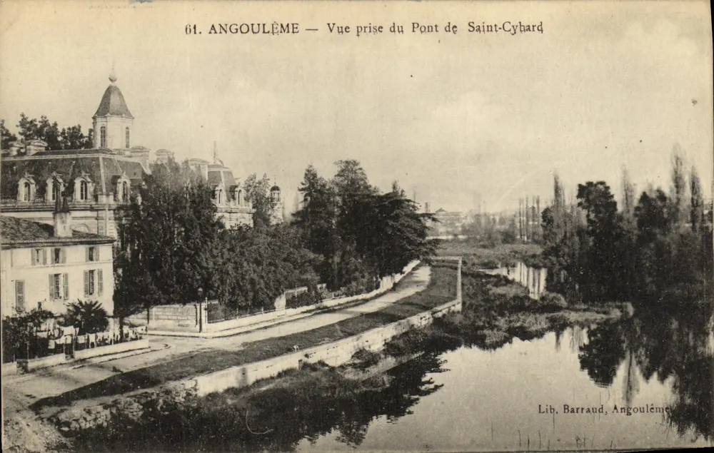 Angoulême — Ansicht vom Pont de Saint-Cybard — Lib. Barraud, Angoulême - Vorderseite