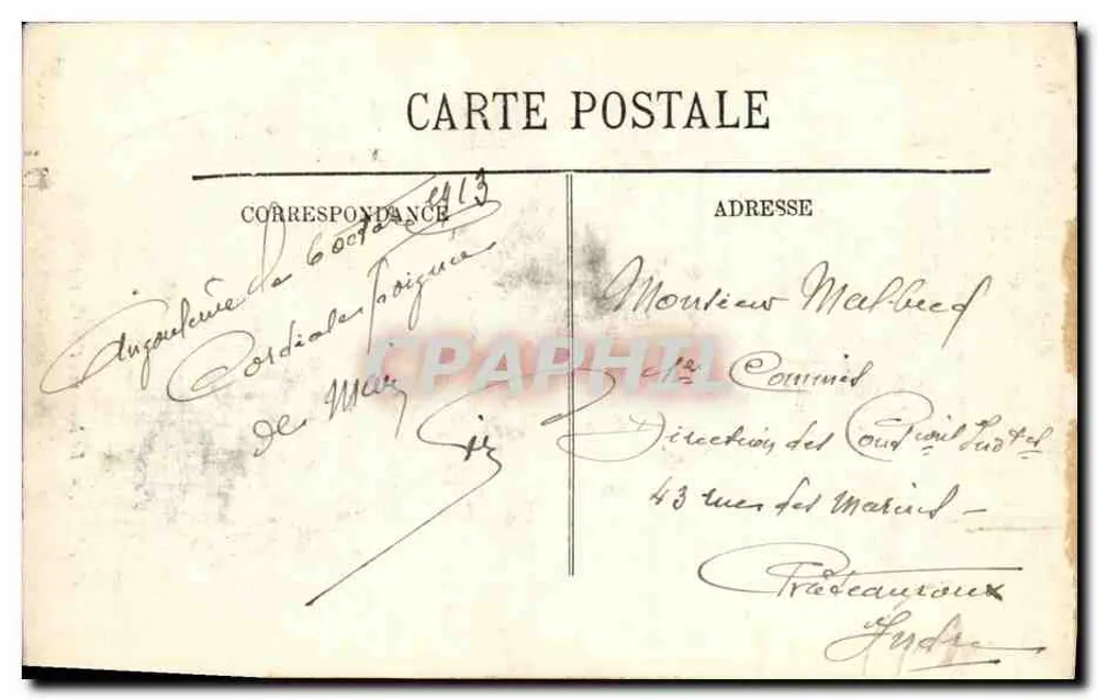 Angoulême — O Monumento de Carnot — LL - Verso