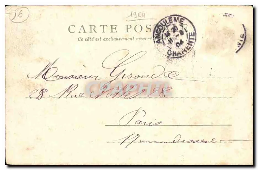 Angoulême — Vue générale du port et du centre-ville — Paris, éditeur VARIA n° 2531 - Verso