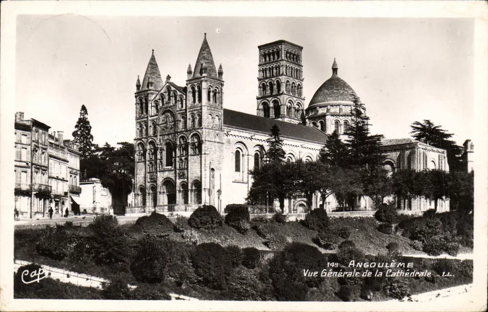 Angoulême — Visão Geral da Catedral — LL. n°149 - Frente