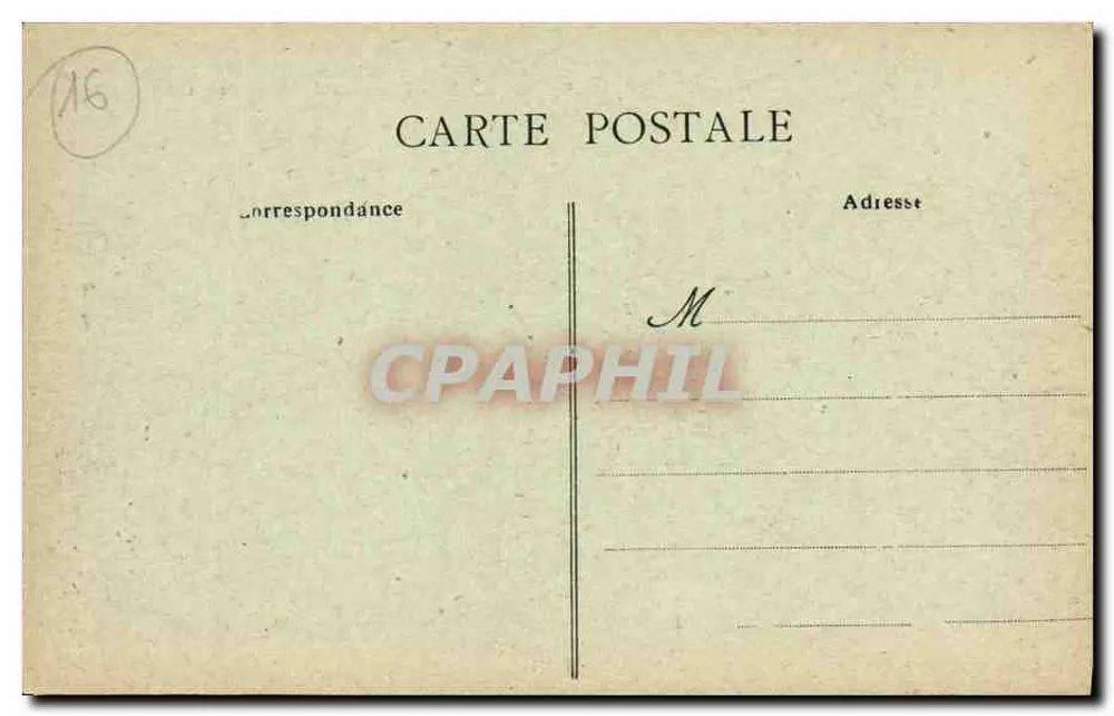 Angoulême - Panorama de Saint-Martin — vue depuis un promontoire avec arbre en premier plan, éditeur D. Jacquemsen, N° 78 - Achterkant
