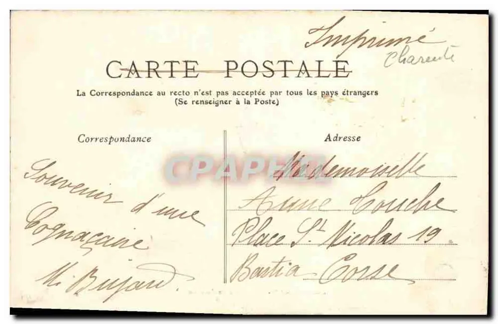 COGNAC — O Palácio de Justiça — Editor: Charente - Verso