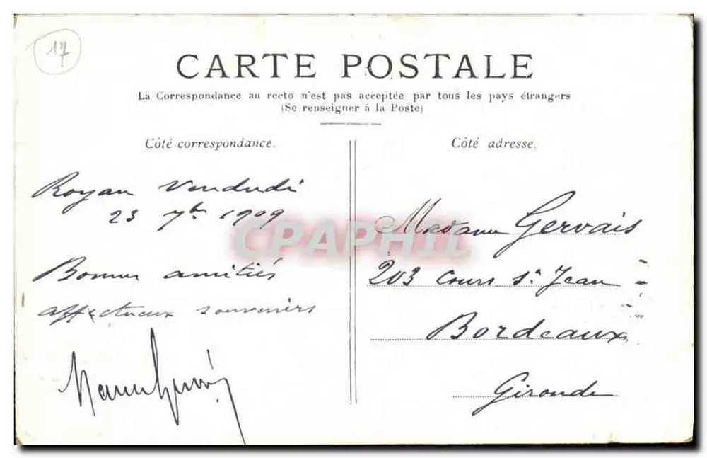 Royan — Les Pierrières, la Brèche périllense — Editor no identificado - Reverso