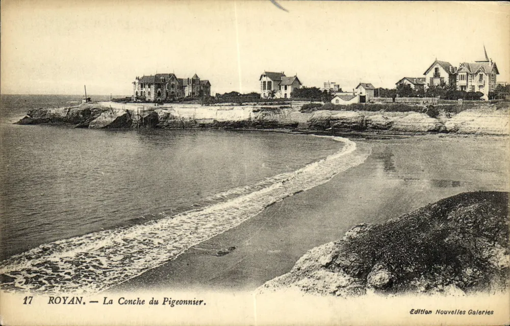 Royan — A Concha do Pombal — Edição Nouvelles Galeries, n°17 - Frente