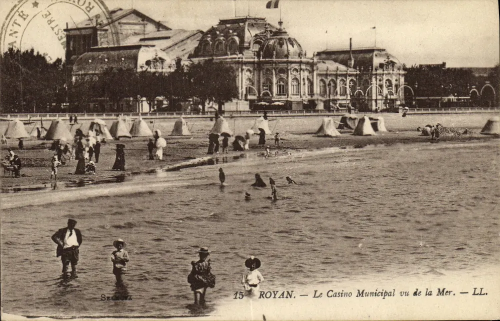 Royan — Das Municipale Casino aus Sicht vom Meer — LL. — Sélecta - Vorderseite