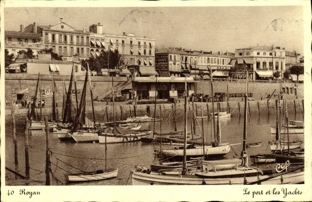 Royan — Der Hafen und die Yachten — Verlag CAF, n°40 - Vorderseite