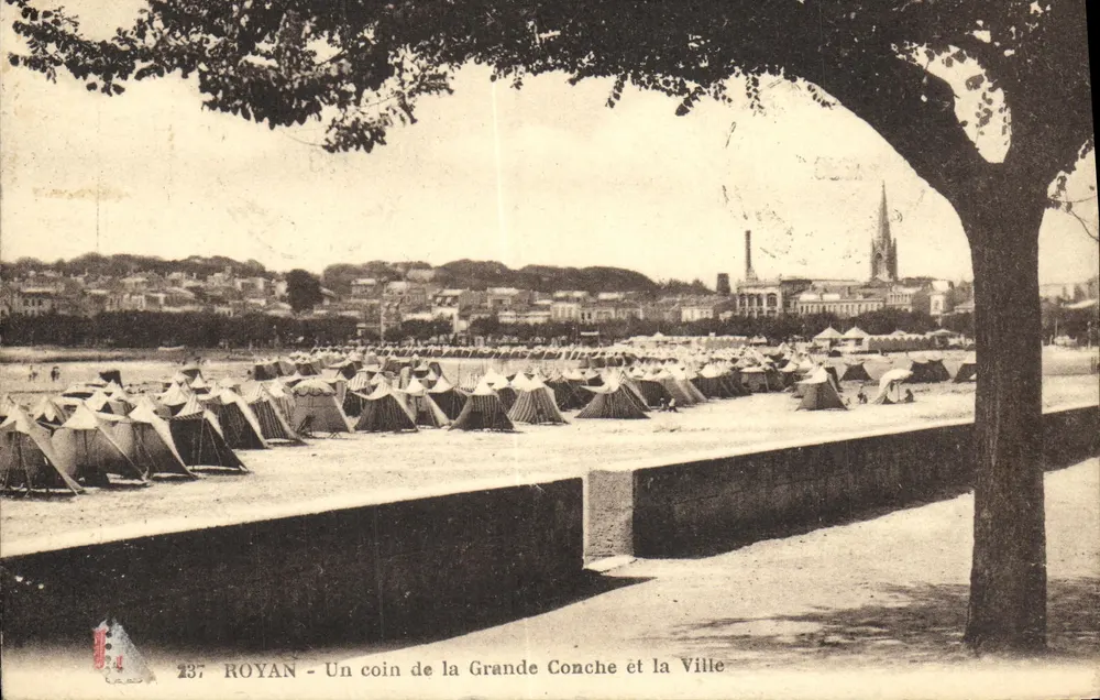 ROYAN - Ein Stück der Grande Conche und die Stadt - Vorderseite