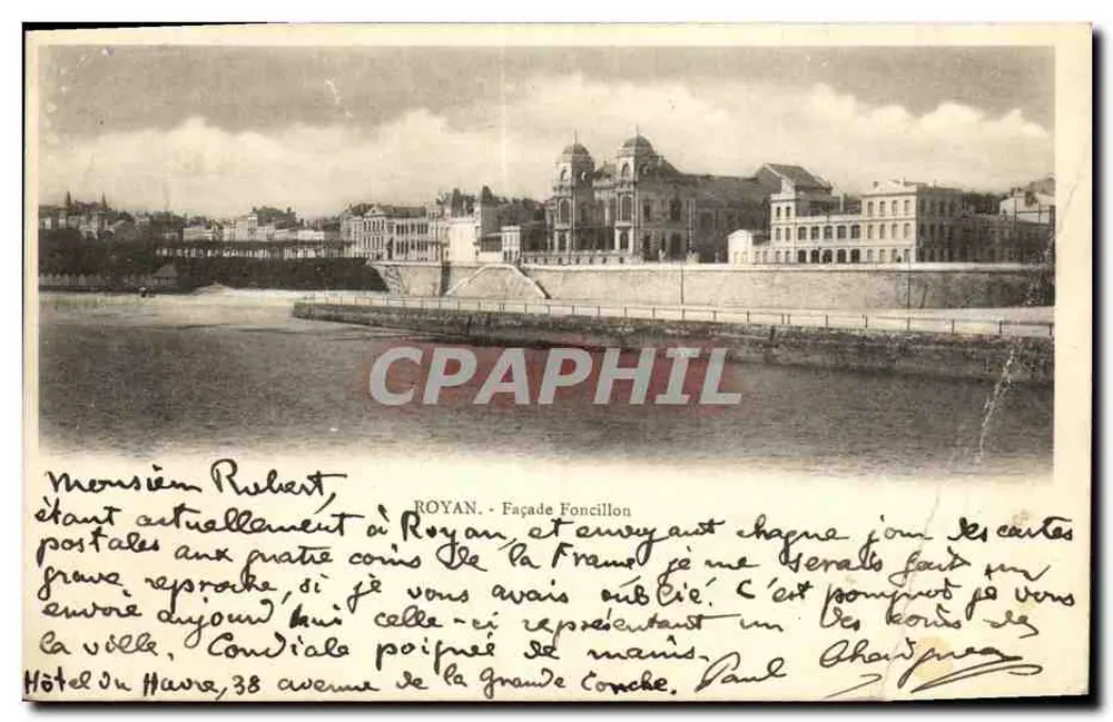 Royan — Façade de la Grande Conche — éditeur anonyme - Frente