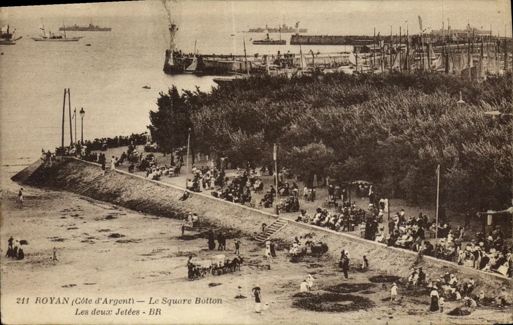 Royan (Côte d'Argent) — Le Square Bolton — éditeur BR, n° 211 - Frente