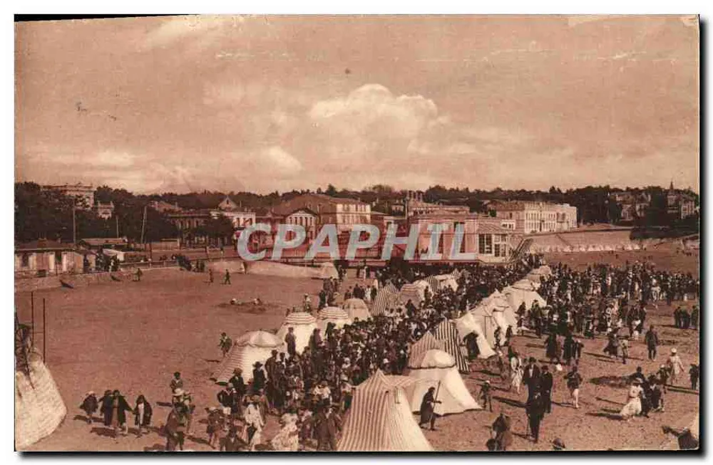 Praia de Pontaillac — Royan — Edição artística H. Bergevin n°12128 - Frente
