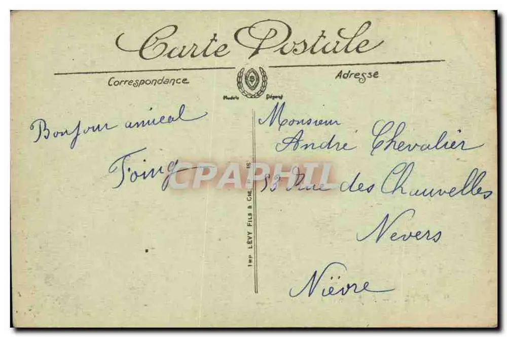 Royan — A Jetée em direção a Foncillon — LL. n°59 - Verso