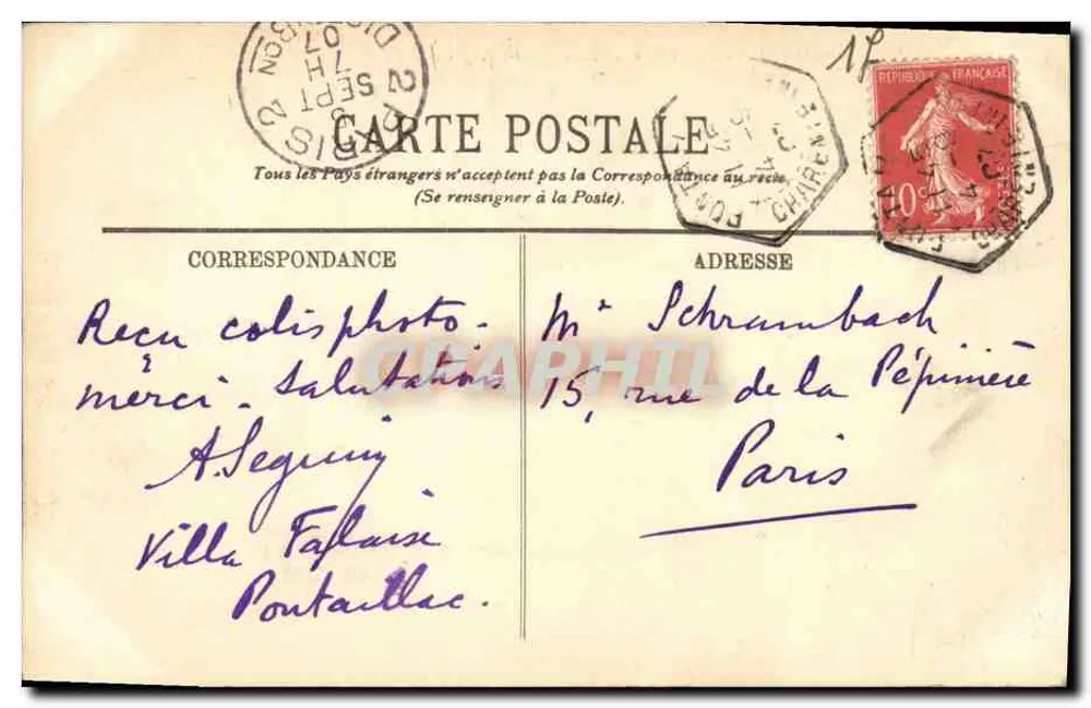 Royan — Die Grande Conche und der Boulevard Saint-Georges — LL. - Rückseite
