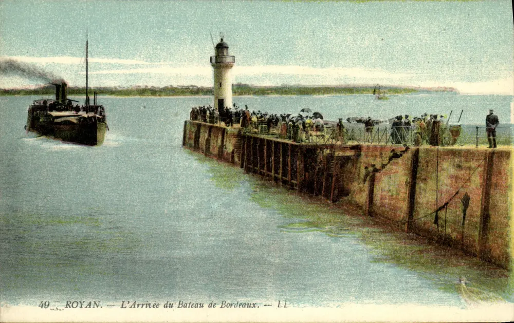 Royan — Ankunft des Bootes aus Bordeaux — LL - Vorderseite