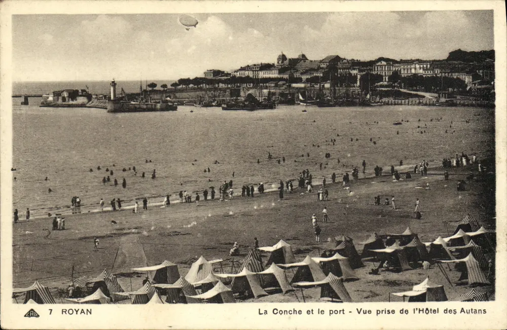 La Conche und der Hafen — Ansicht vom Hôtel des Autans — Royan - Vorderseite
