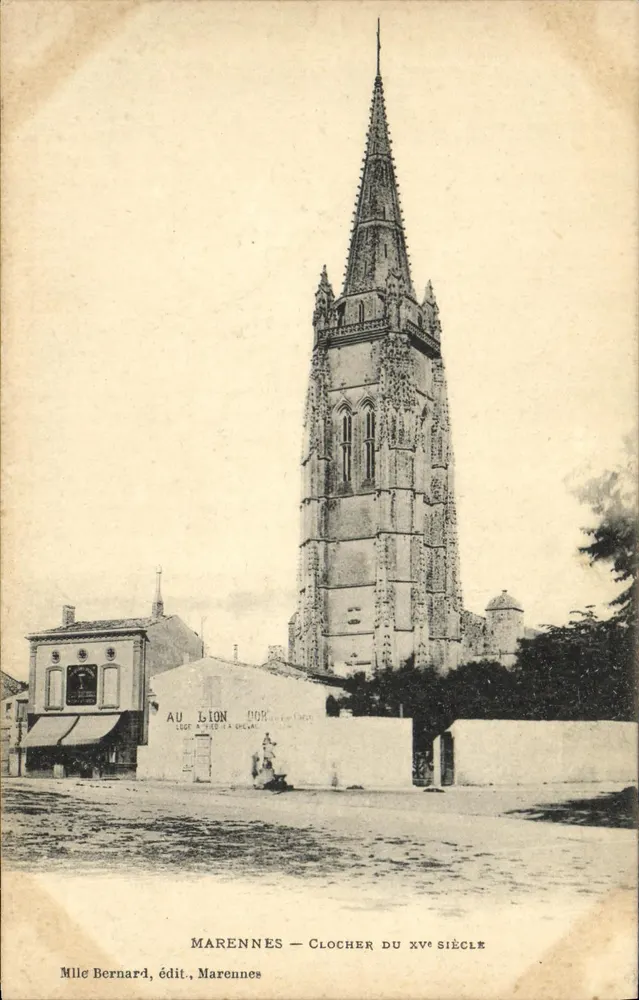 Marennes — Spitztürme des 15. Jahrhunderts — Mlle Bernard, Verlag, Marennes - Vorderseite