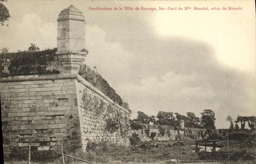 Befestigungen der Stadt Brouage — Aufenthaltsort von Miss Mancini, Nichte von Mazarin — Verleger Sopra, Nr. 4 - Vorderseite