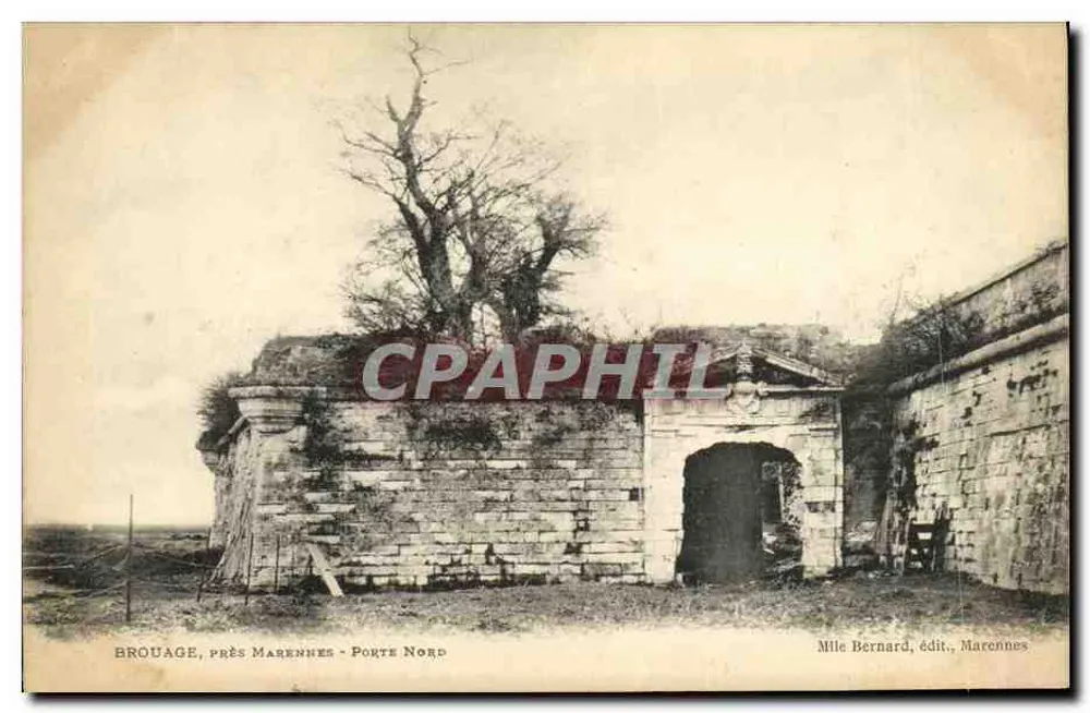 Brouage, nahe Marennais — Nordtor — Mile Bernard, Verlag, Marennais - Vorderseite