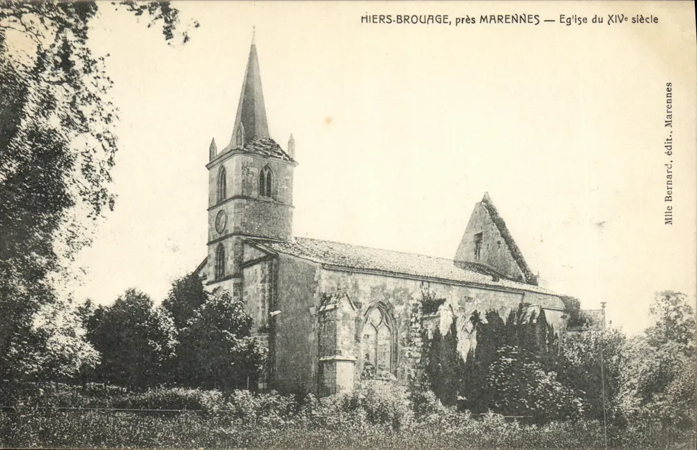 Riers-Brouage, in der Nähe von Marennnes — Kirche des 14. Jahrhunderts — Mille Bernard, Verlag Marennnes - Vorderseite