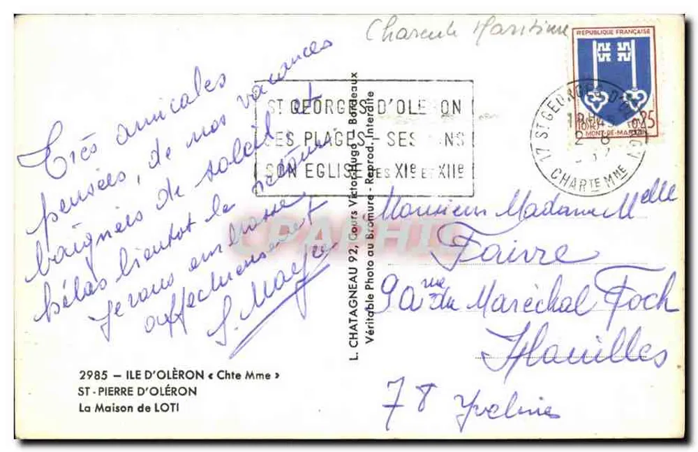 Elcée — rua com casa antiga — Elcée - Verso