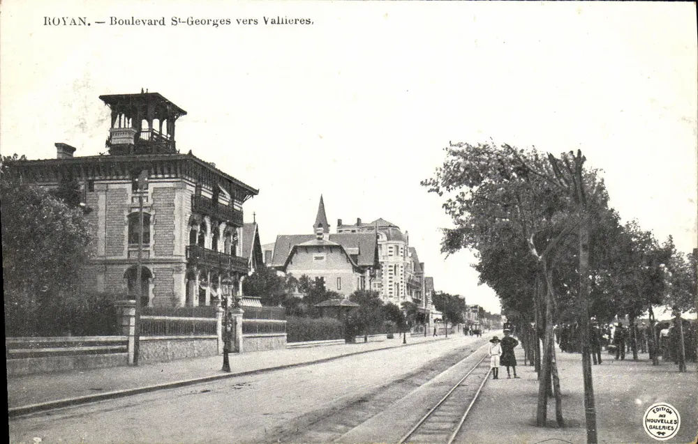 Royan — Boulevard St-Georges em direção a Vallieres — Edição das Novas Galerias - Frente