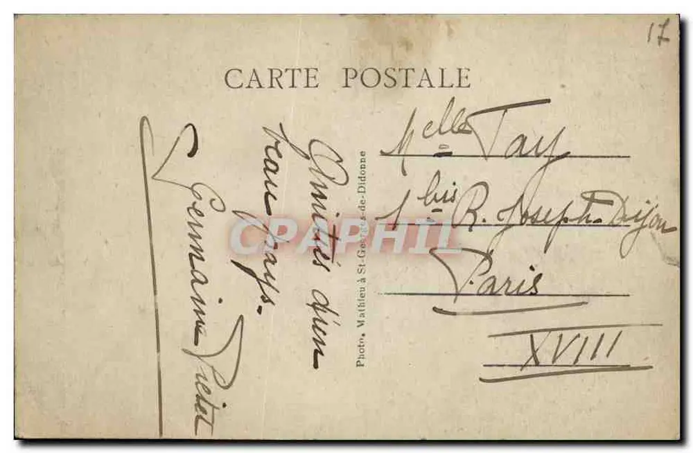Royan-Vaux-Nauzan — Der Park und das Schloss des Basses — Foto Walthieu in St-Georges-de-Didonne - Rückseite