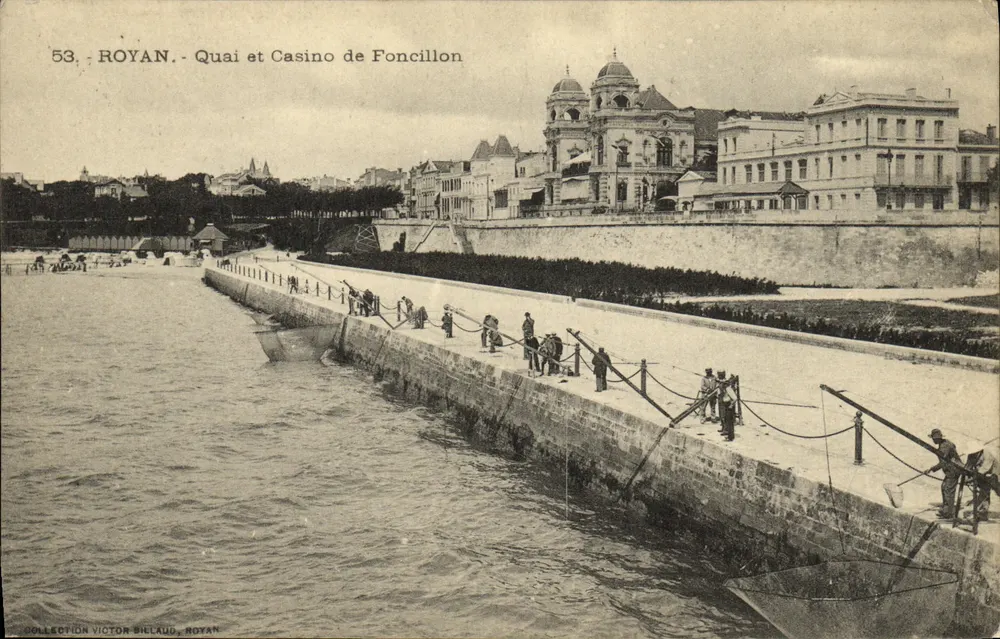 Royan - Kai und Casino de Foncillon — Sammlung Victor Billaud, n°53 - Vorderseite