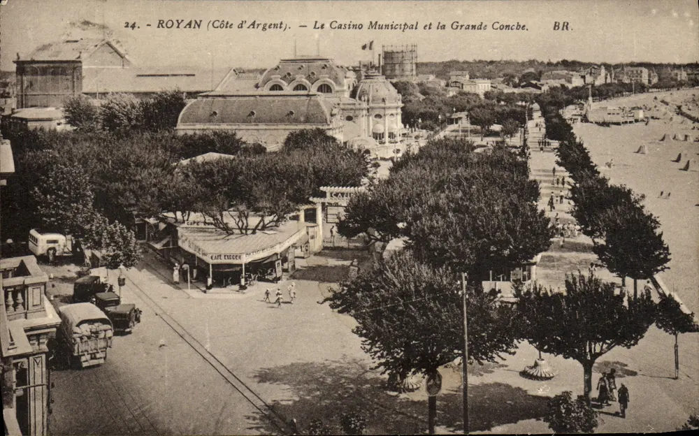 Royan (Côte d'Argent) — Das Municipale Casino und die Grande Conche — BR. - Vorderseite