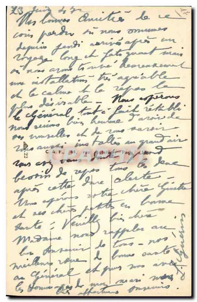 Die Klippen von Chassiron — St-Denis-d'Oléron — unbekannter Verleger, Seriennummer nicht sichtbar - Rückseite